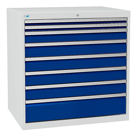 Bedrunka+Hirth Skuffesektion 700/10 1019x1005x736mm 8 skuffer – Værktøjskufferter