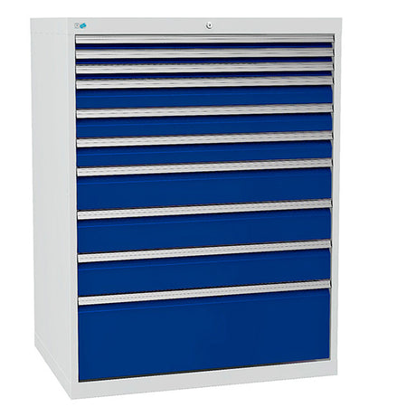 Bedrunka+Hirth Skuffesektion 700/10 1319x1005x736mm 10 skuffer – Værktøjskufferter