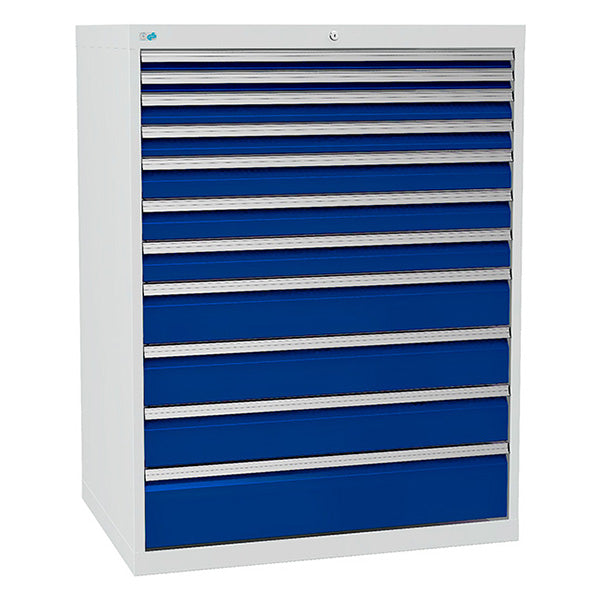 Bedrunka+Hirth Skuffesektion 700/10 1319x1005x736mm 11 skuffer – Værktøjskufferter