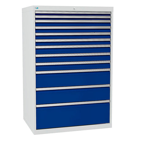 Bedrunka+Hirth Skuffesektion 700/10 1519x1005x736mm 12 skuffer – Værktøjskufferter
