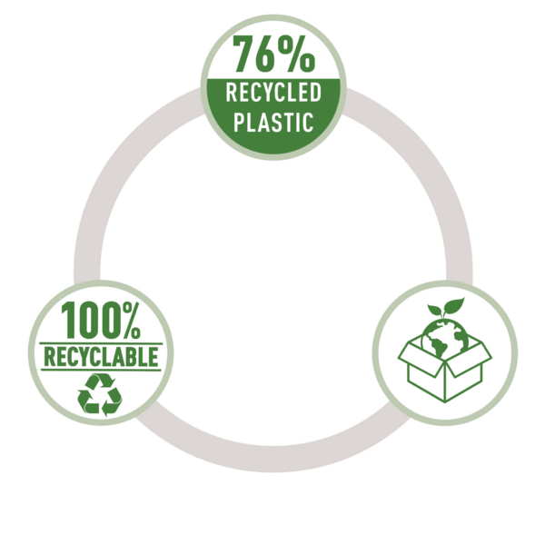 Hæftemaskine Eco recycle Fullstrip FC sort