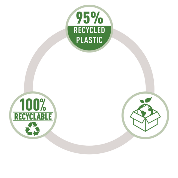 Hæftemaskine Eco recycle t/10ark sort