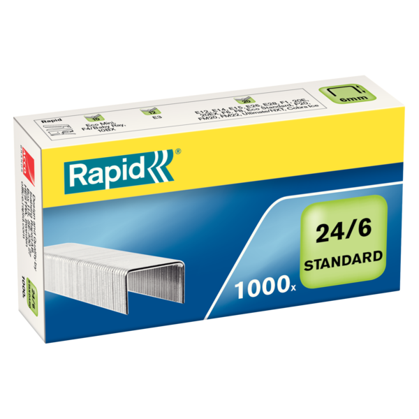 Hæfteklammer 24/6 standard (1000)