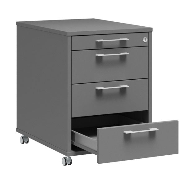 Skuffesektion DNA 4 skuffer, Antracit – image 2