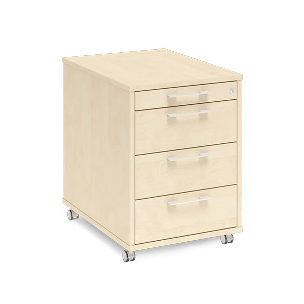 Skuffesektion DNA 4 skuffer, Birk – image 1