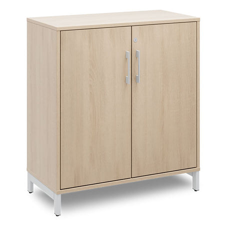 Kontorskab DNA, 800x890 mm, Eg/Alugrå 2A4/2A4