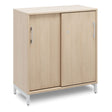 Ergoff Kontorskab DNA, 800x890 mm, Eg/Alugrå 2A4 – Bogreoler & kontorskabe