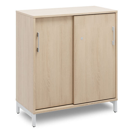 Kontorskab DNA, 800x890 mm, Eg/Alugrå 2A4