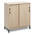Ergoff Kontorskab DNA, 800x890 mm, Eg/Sort 2A4 – Bogreoler & kontorskabe