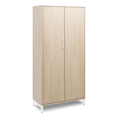 Kontorskab DNA, 800x1660 mm, Eg/Hvid 4A4