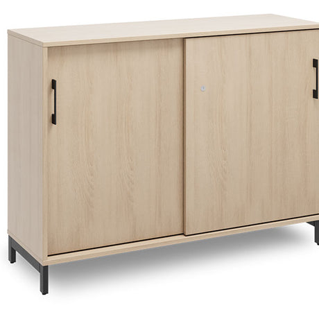 Ergoff Kontorskab DNA, 1200x890 mm, Eg/Sort 2A4 – Bogreoler & kontorskabe
