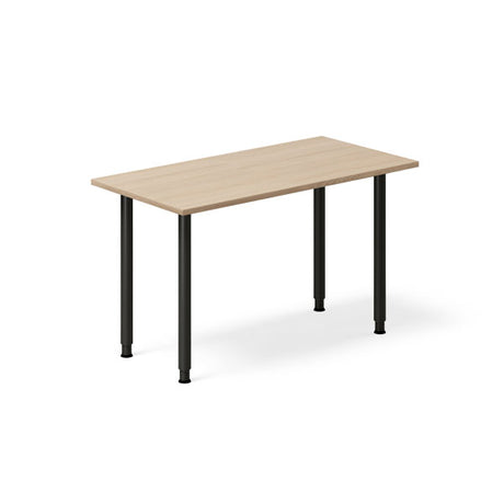 Skrivebord DNA, Eg 1200x600mm I-ben/Sort