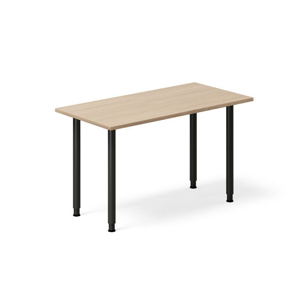 Ergoff Skrivebord DNA, Eg 1200x600mm I-ben/Sort – Skriveborde