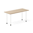 Skrivebord DNA, Eg 1400x600mm I-ben/Hvid – image 1