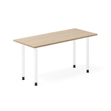 Skrivebord DNA, Eg 1400x600mm I-ben/Hvid – image 2