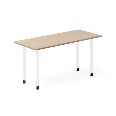 Ergoff Skrivebord DNA, Eg 1400x600mm I-ben/Hvid – Skriveborde