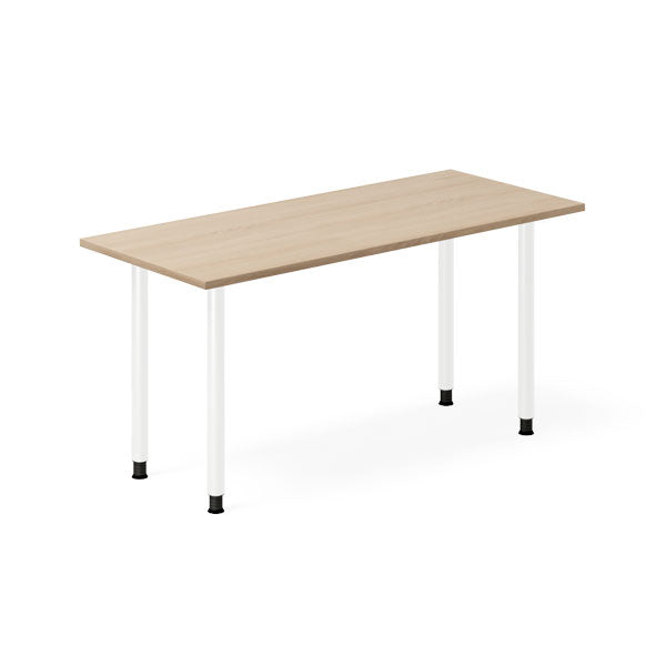 Ergoff Skrivebord DNA, Eg 1400x600mm I-ben/Hvid – Skriveborde