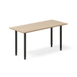 Ergoff Skrivebord DNA, Eg 1400x600mm I-ben/Sort – Skriveborde