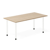 Skrivebord DNA, Eg 1600x800mm I-ben/Hvid