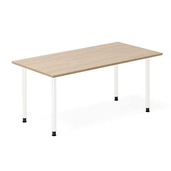 Ergoff Skrivebord DNA, Eg 1600x800mm I-ben/Hvid – Skriveborde
