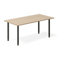 Ergoff Skrivebord DNA, Eg 1600x800mm I-ben/Sort – Skriveborde