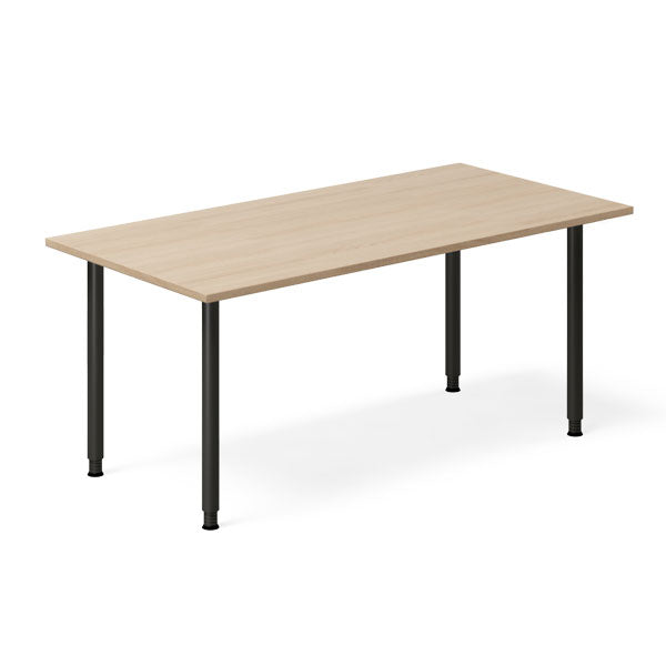 Ergoff Skrivebord DNA, Eg 1600x800mm I-ben/Sort – Skriveborde