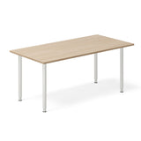 Skrivebord DNA, Eg 1600x800mm I-ben/Alugrå