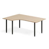 Skrivebord DNA, Eg 1600x1200mm Venstre I-ben/Sort – image 2