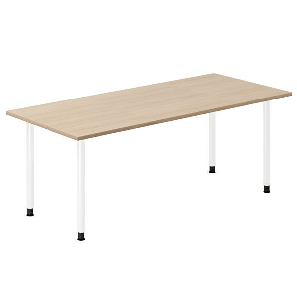 Ergoff Skrivebord DNA, Eg 1800x800mm I-ben/Hvid – Skriveborde