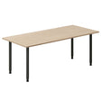 Ergoff Skrivebord DNA, Eg 1800x800mm I-ben/Sort – Skriveborde