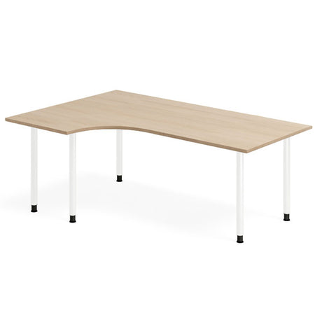 Skrivebord DNA, Eg 1800x1200mm Venstre I-ben/Hvid – image 1
