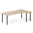 Ergoff Skrivebord DNA, Eg 2000x1200mm Højre I-ben/Sort – Skriveborde