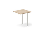 Ergoff Skrivebord, tilbyg DNA Eg 600x600mm I-ben Alugrå – Skrivebordstilbyg