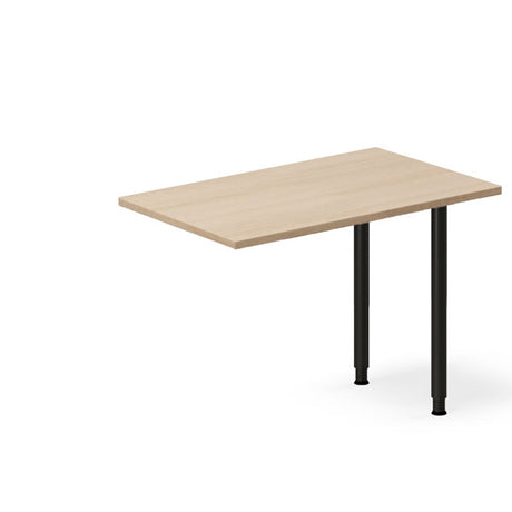 Skrivebord, tilbyg DNA Eg 1000x600mm I-ben Sort – image 2