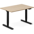 Ergoff Hæve-sænkebord DNA, Eg 1200x800mm 2-ben/Sort – Hæve/sænkeborde