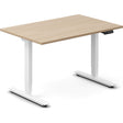 Ergoff Hæve-sænkebord DNA, Eg 1200x800mm 2-ben/Hvid – Hæve-sænkeborde