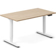 Ergoff Hæve-sænkebord DNA, Eg 1400x800mm 2-ben/Hvid – Hæve-sænkeborde