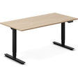 Ergoff Hæve-sænkebord DNA, Eg 1600x800mm 2-ben/Sort – Hæve/sænkeborde