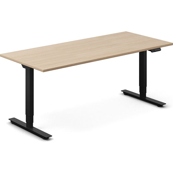 Hæve-sænkebord DNA, Eg 1800x800mm 2-ben/Sort – image 1