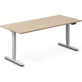 Hæve-sænkebord DNA, Eg 1800x800mm 2-ben/Alugrå