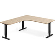Ergoff Hæve-sænkebord DNA, Eg 1800x2000mm Venstre 3-ben/Sort – Hæve/sænkeborde