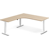 Hæve-sænkebord DNA, Eg 1800x2000mm Venstre 3-ben/Hvid – image 1