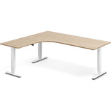 Hæve-sænkebord DNA, Eg 2000x1800mm Venstre 3-ben/Hvid – image 2