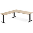 Ergoff Hæve-sænkebord DNA, Eg 2000x2200mm Venstre 3-ben/Sort – Hæve/sænkeborde