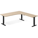 Hæve-sænkebord DNA, Eg 2000x2200mm Højre 3-ben/Sort – image 1