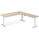 Hæve-sænkebord DNA, Eg 2000x2200mm Højre 3-ben/Hvid