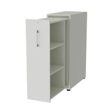 Towerskab DNA A9 Venstre, Lys grå med alugråt håndtag