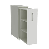 Towerskab DNA A9 Venstre, Lys grå med alugråt håndtag – image 1