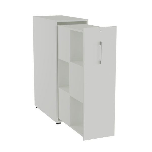 Towerskab DNA A9M, Lys grå med alugråt håndtag – image 2