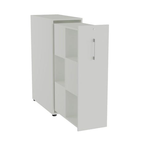 Towerskab DNA A9M, Lys grå med alugråt håndtag – image 2